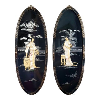 Chinese Painting Wall Plaque Panels For Sale
