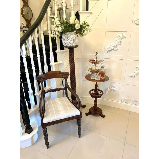 Antique Victorian Mahogany Circular Lamp Table For Sale - Image 5 of 13