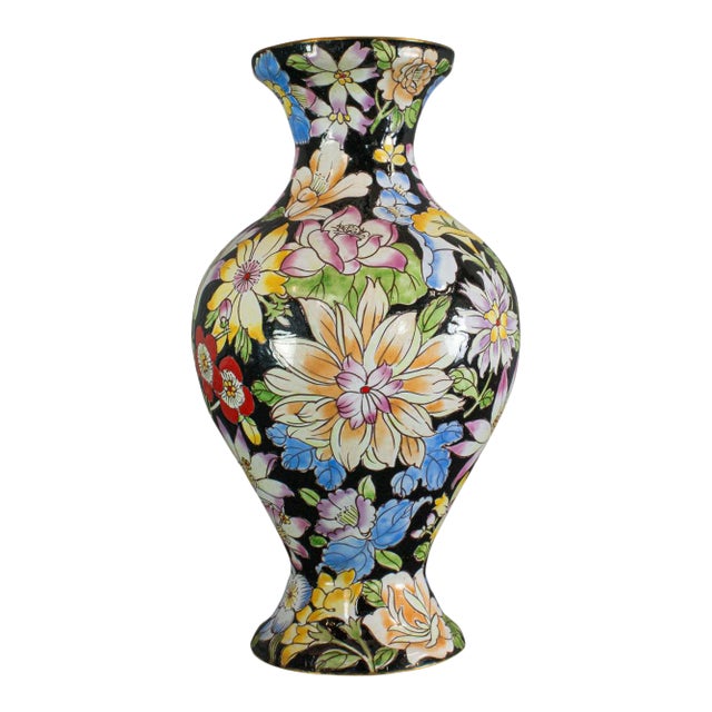 1880s Cloisonne Decorative Vase Baluster Urn For Sale