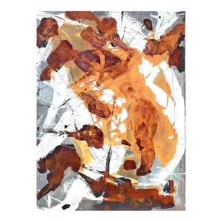 Jerzy Kubina Abstract Composition, 48 X 36 In. For Sale