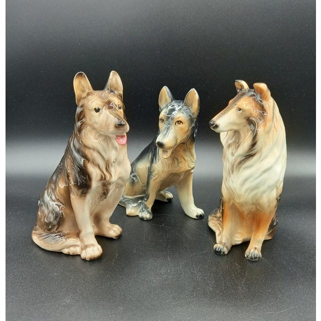 Vintage Japanese Porcelain Dogs by Kato Kogei, 1970s, Set of 3 For Sale - Image 10 of 10