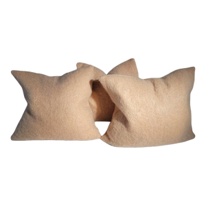 Collection of Vintage Lambs Wool Pillows- Set of 3