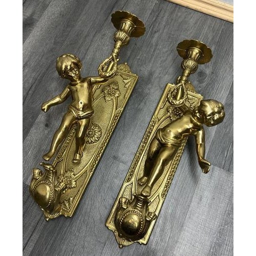 Vintage French Style Wall Candleholders, Set of 2 For Sale - Image 12 of 15