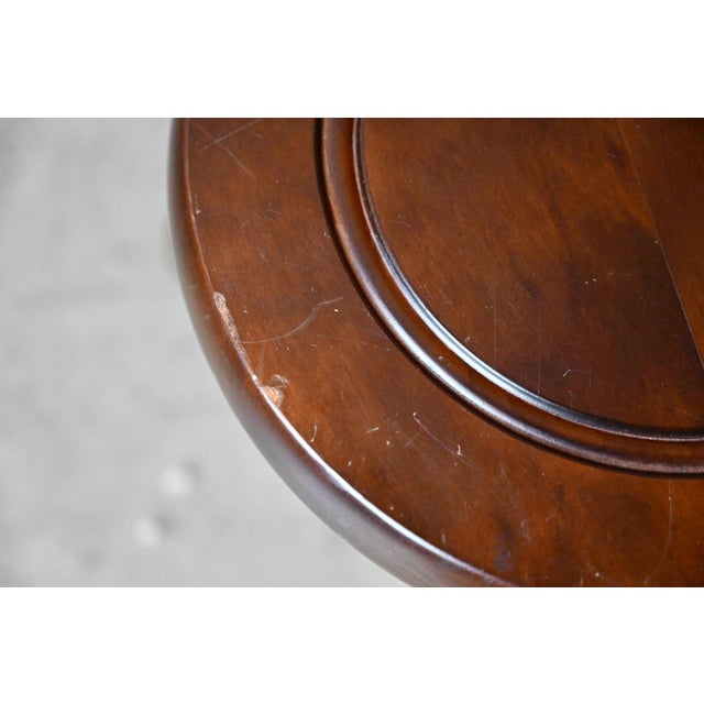 1960s Rustic Bohemian Turned Wood Tripod Stool, 1960s For Sale - Image 5 of 7