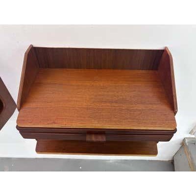 Hans Wegner Danish Teak Nightstands in Hans J. Wegner Style, Mid-Century 1958, Pair For Sale - Image 4 of 17