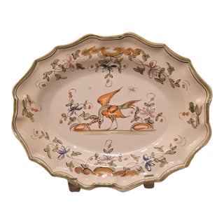 Moustiers French Faience Wall Platter For Sale
