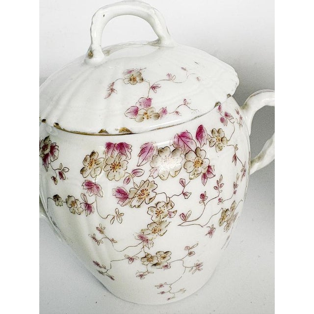 Tea Service with Floral Decoration, France, 20th Century, Set of 2 For Sale - Image 9 of 11