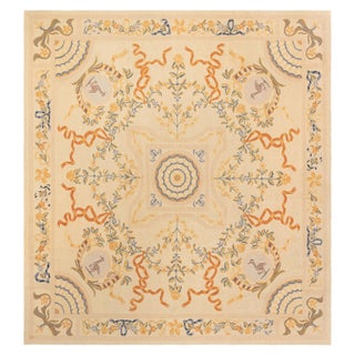 Contemporary Floral Bessarabian Design Handmade Wool Rug by Doris Leslie Blau For Sale