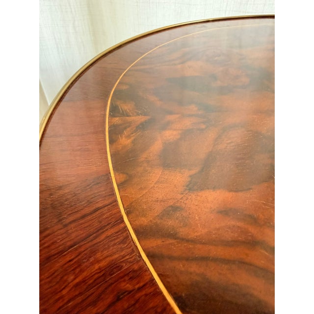 Vintage Neoclassical French Louis XVI Style Two-Tier Round Side Table With Ormolu Mounts For Sale - Image 14 of 18