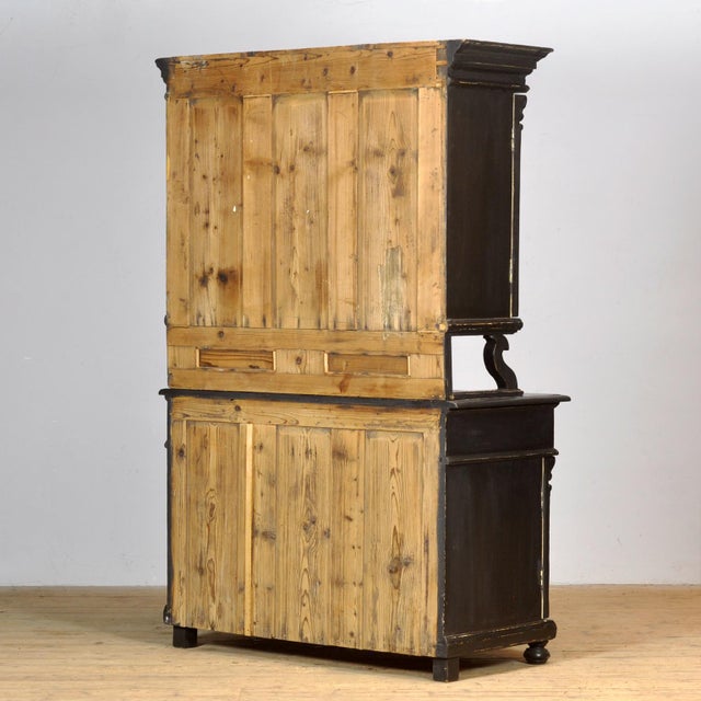 Large Black Pine Cupboard, 1900s For Sale - Image 17 of 18