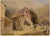 An original late 19th-century watercolour painting, Charles W. Fothergill, Continental House with Figures.A lovely...