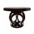 Vintage Round Wooden Table, 1980s For Sale - Image 3 of 5