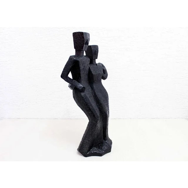 Modernist resin sculpture from the 2000s Entitled "Friendship" This original resin piece is waiting for you to enthron in...