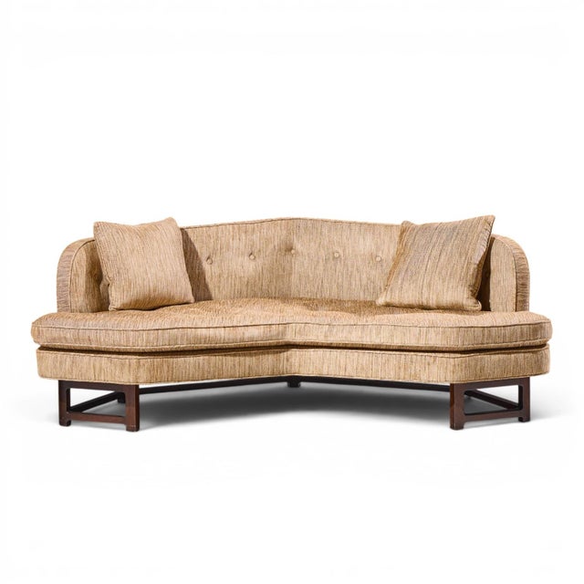 Edward Wormley for Dunbar Mid Century Janus Sofa This sofa measures: 82 wide x 36 deep x 31 inches high, with a seat...