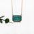 Contemporary 6ct Emerald Pendant With Natural Diamond Accents in Solid 14k Gold | Em 15x10mm For Sale - Image 3 of 5