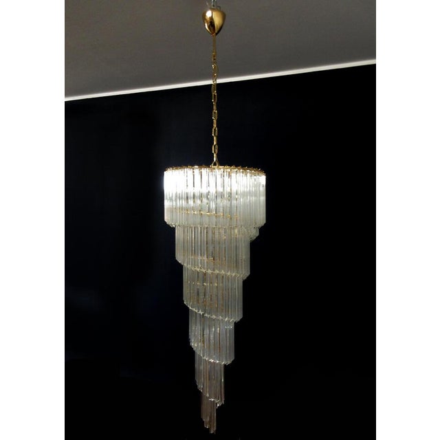 Quadriedri Prism Chandelier in Murano, Set of 2 For Sale - Image 13 of 15