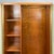 Brown Art Deco Wood Cabinet with Glass Doors, 1930s For Sale - Image 8 of 13