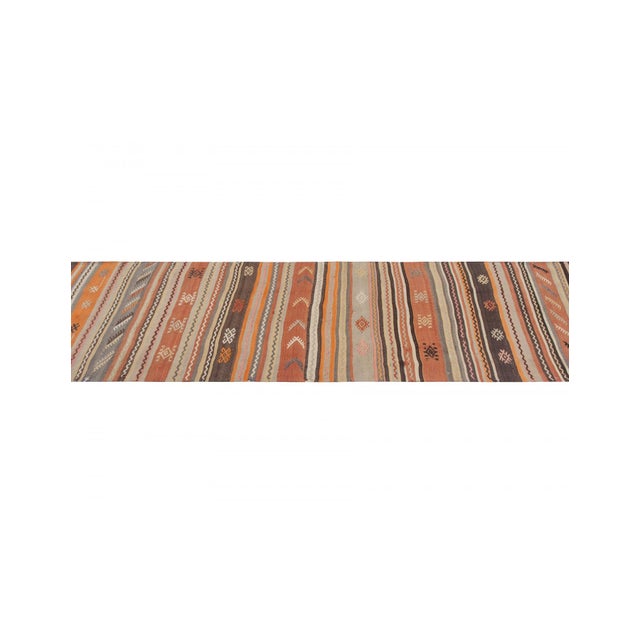 Vintage Turkish Kilim Runner Rug - 2`6" X 13`0" For Sale - Image 4 of 6