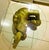 Asian Vintage Gilded Carved Wood Asian Figural Side Table With Glass Top Circa 1980s For Sale - Image 3 of 15