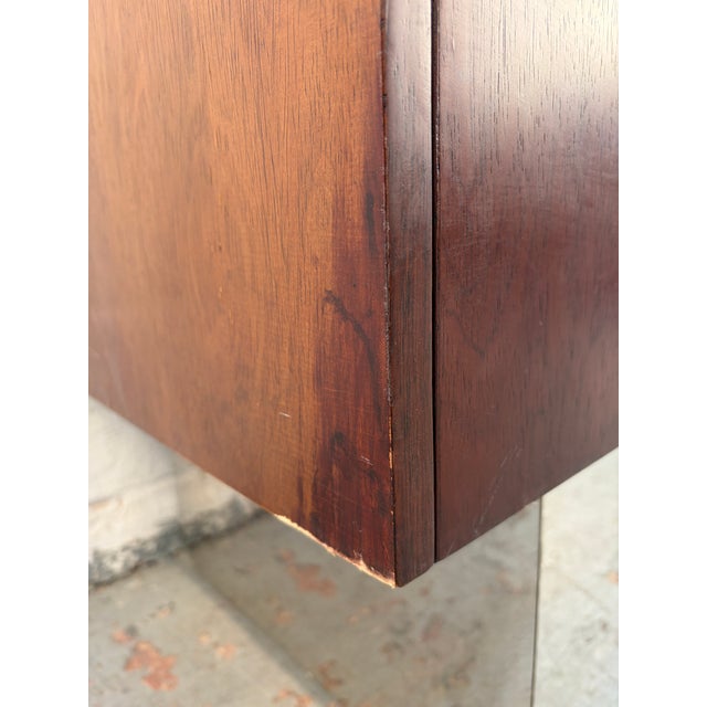 Mid 20th Century Danish Rosewood and Chrome Credenza For Sale - Image 13 of 14