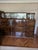 Art Deco Walnut and Glass Sideboard with Glass Display Cabinet, Central Europe, 1930s For Sale - Image 4 of 11