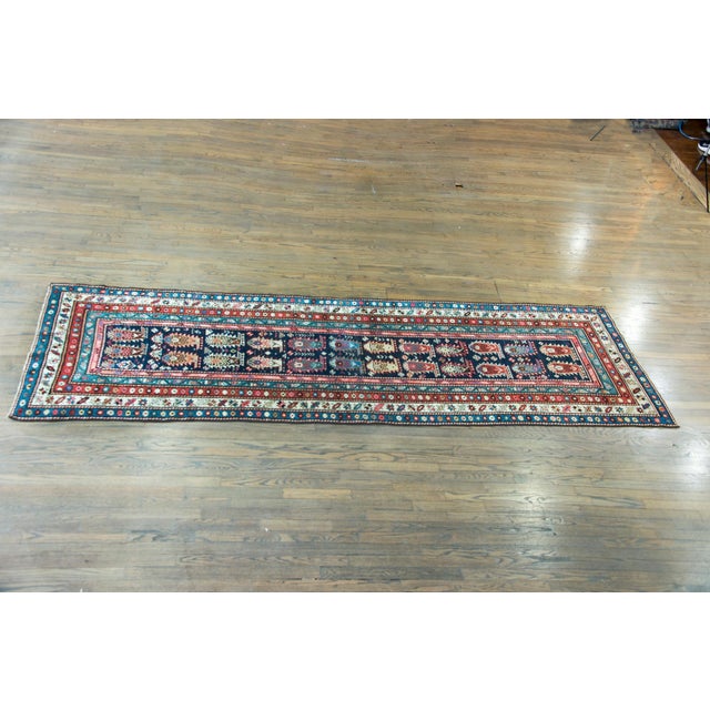 Early 20th Century Persian Ganjeh Rug For Sale In Chicago - Image 6 of 16