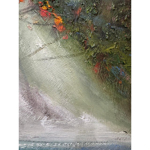 Post Impressionist Autumn Falls Post Impressionist Oil Painting For Sale - Image 3 of 7