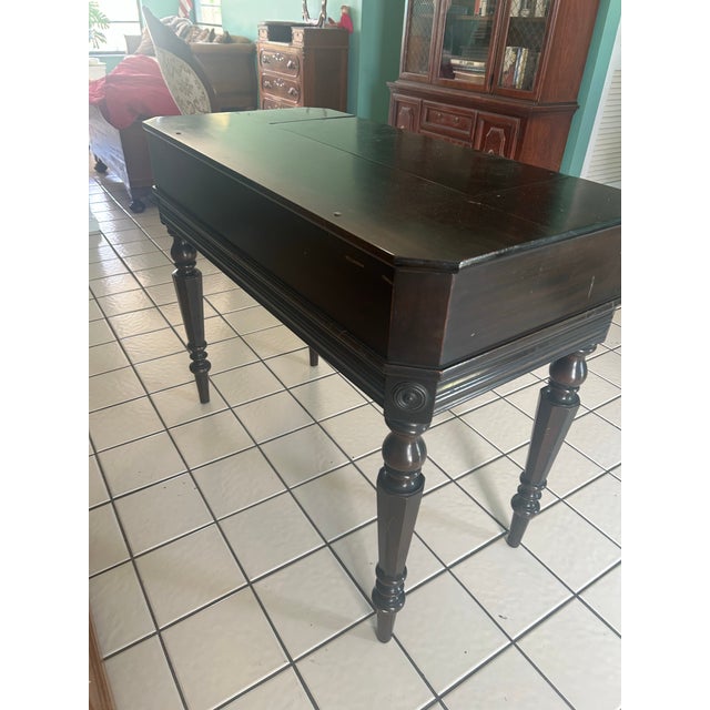 American 1920s Mahogany Spinet Writing Desk, Attributed to Bay View Furniture Co., Style 357 For Sale - Image 3 of 10