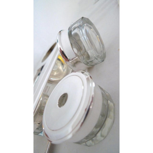 Early 20th Century Early 20th Century English Silver-Plated Double Inkwell For Sale - Image 5 of 11