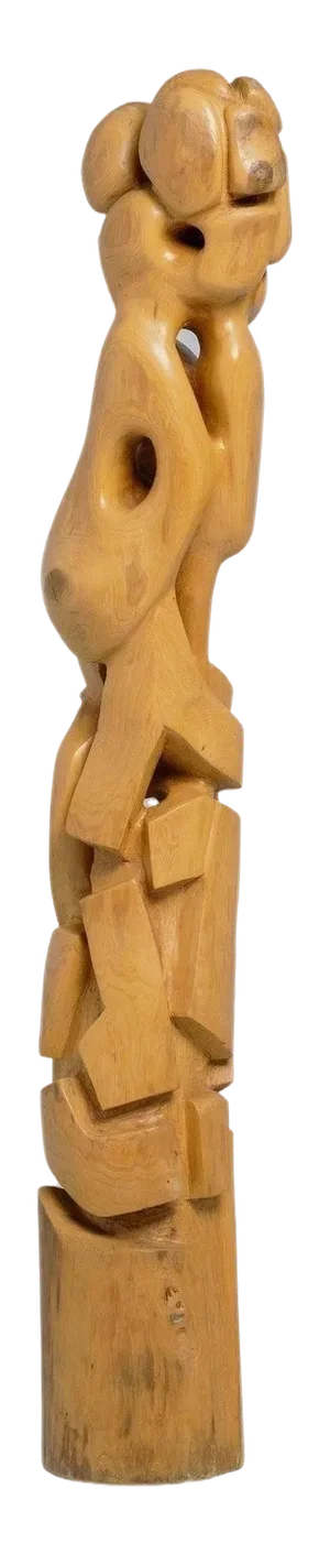 Abstract Totem Sculpture by R. Van T Zelfde, 1970s