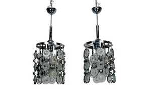 Pendant Lights by Oscar Torlasco, Italy, 1970s, Set of 2