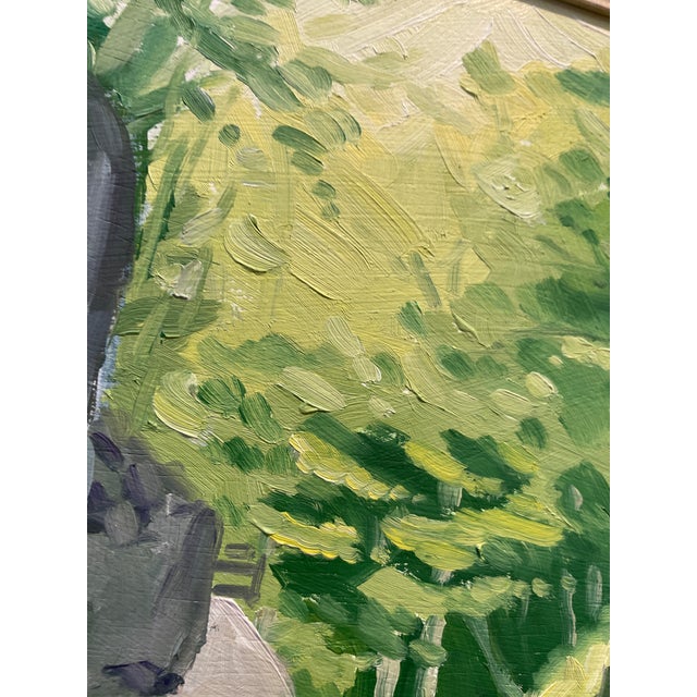 Impressionist White Mountains New Hampshire Oil on Board by Gaines For Sale - Image 3 of 5