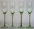 1960s 1960s Mid-Century Modern Tiffin Green Champagne Glasses - Set of 4 For Sale - Image 5 of 5