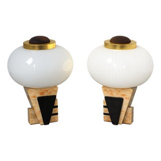 Art Deco Table Lamps, 1950s, Set of 2 For Sale