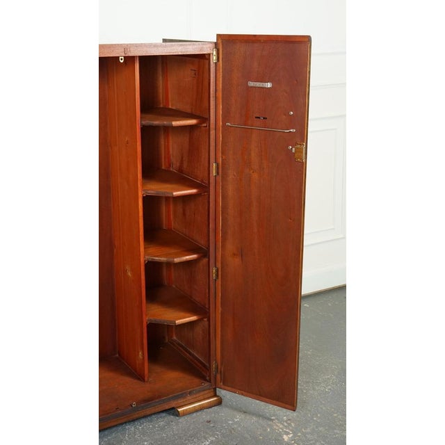 Small Art Deco Compact Burr Walnut Wardrobe For Sale - Image 10 of 17
