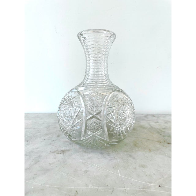 Antique Cut Crystal Vase Chairish