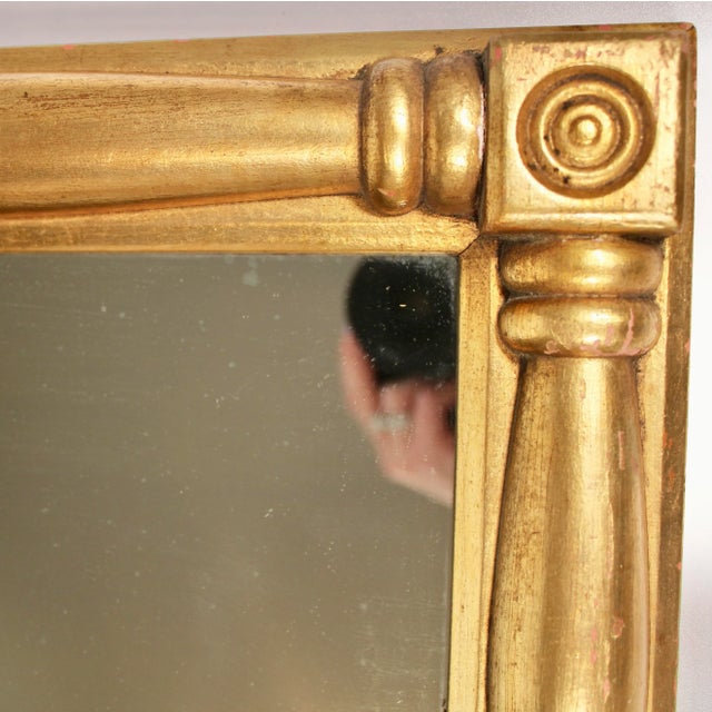 Wood Antique French Bamboo Design Wooden Wall Mirror For Sale - Image 7 of 13