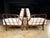 Mid-Century Brazilian Armchairs by Rino Levi, Hardwood & Boucle, 1960s For Sale In New York - Image 6 of 16