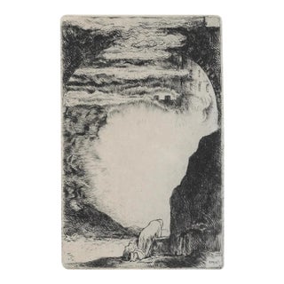 1938 Komjáti Gyula Silverbell Etching For Sale