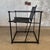 Black 1990s Post Modern Black Leather and Metal Armchair #2 Attributed to Radbound Van Beekum for Pastoe For Sale - Image 8 of 11