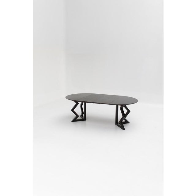 1990s Vintage French Table in Wenge, 1990s For Sale - Image 5 of 13