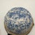 Ceramic 19th C. Antique Blue Spongeware Stoneware Bowl W/ Wire Bale Wooden Handle For Sale - Image 7 of 12
