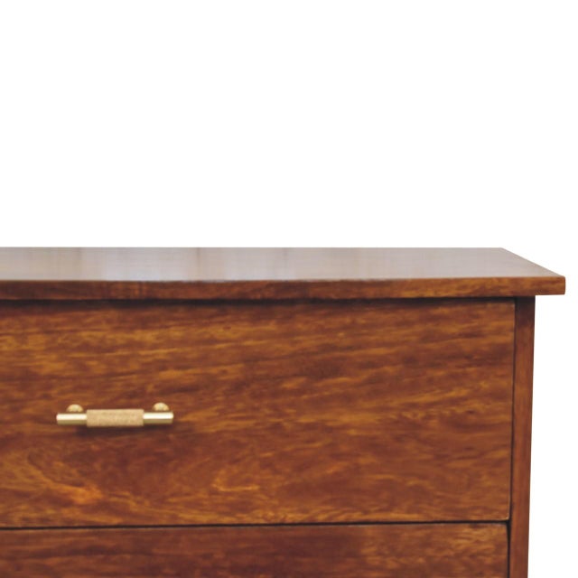 Not Yet Made - Made To Order Rustic Wood Bedside Nightstand For Sale - Image 5 of 8