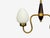 Wood Swedish Modern, Pendant Light, Wood, Brass, Glass, 1960s For Sale - Image 7 of 9