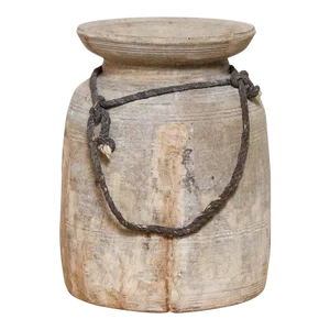 Antique Wooden Vase-Jamba