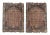 1930s Weeping Willow Tree of Life Rug Mats - A Pair, 1.9 x 2.6 For Sale