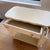 Late 20th Century Vintage Painted Cream Nightstand/Side Table With Drawer & Open Storage For Sale - Image 5 of 11