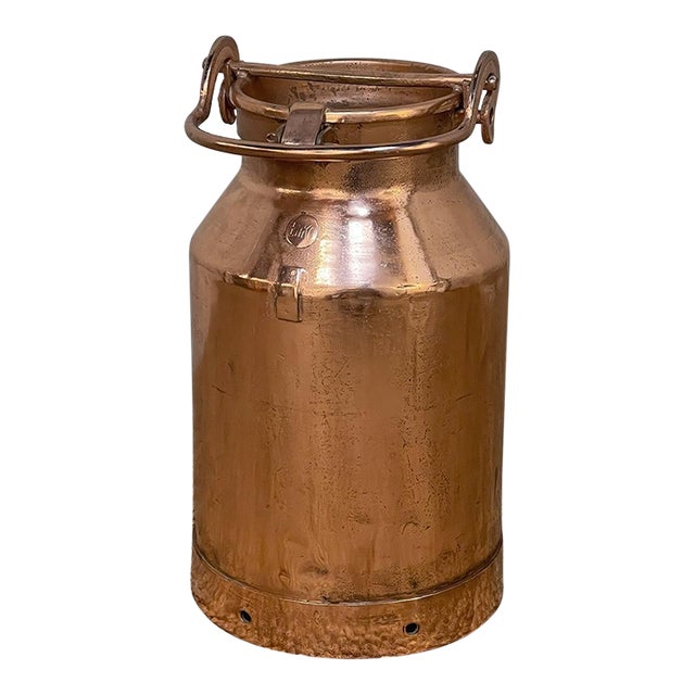 Antique Polish Copper Milk Can Chairish