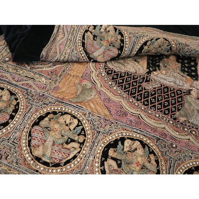Vintage Burmese Tapestry For Sale - Image 9 of 9