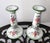 1980s Vintage Portugal Floral Ceramic Candle Holders - A Pair For Sale - Image 5 of 8
